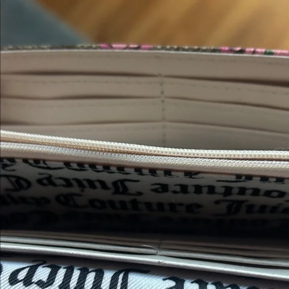 Juicy Couture Brown and Pink Floral Wallet - Picture 4 of 5